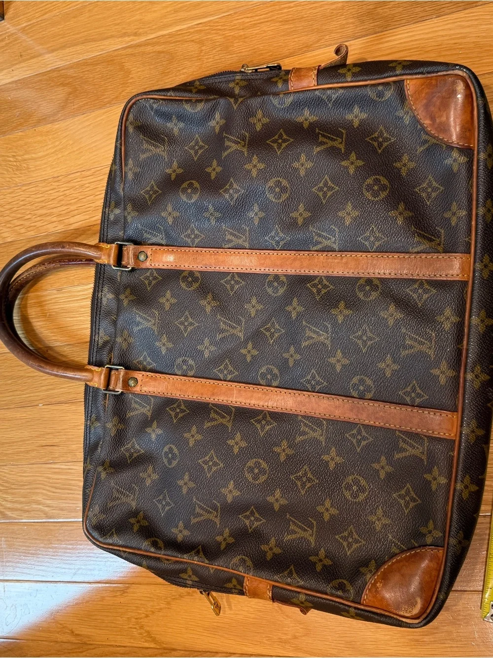 Louis Vuitton Monogram Canvas Laptop Briefcase in Brown and Tan